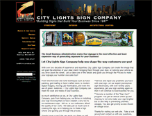 Tablet Screenshot of citylightssign.com